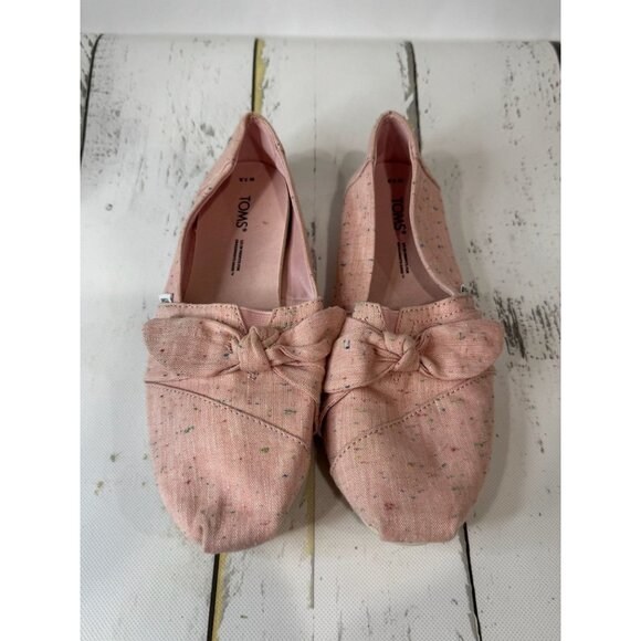 Grief & Goodwill Shoes - Toms-Pink Slip On